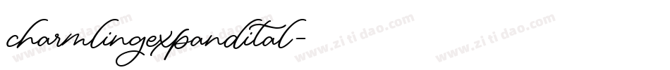 charmlingexpandital字体转换