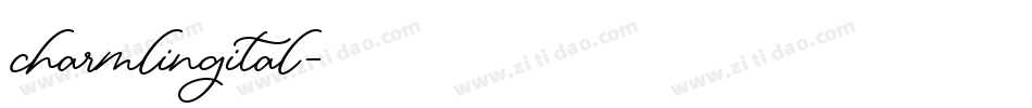 charmlingital字体转换