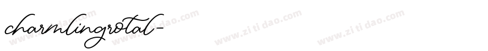 charmlingrotal字体转换