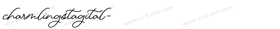 charmlingstagital字体转换