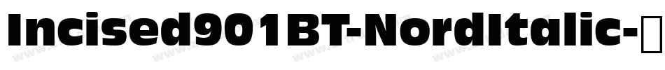 Incised901BT-NordItalic字体转换