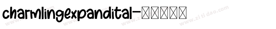 charmlingexpandital字体转换