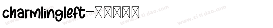 charmlingleft字体转换