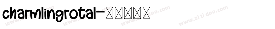 charmlingrotal字体转换