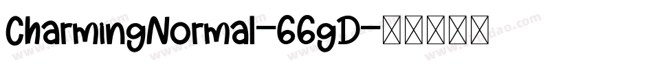 CharmingNormal-66gD字体转换