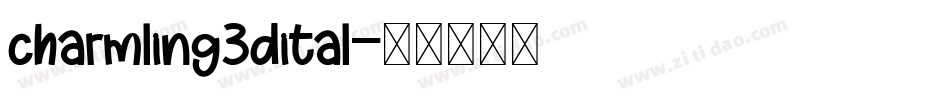 charmling3dital字体转换