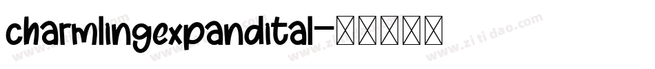 charmlingexpandital字体转换