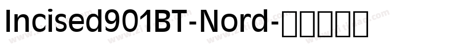 Incised901BT-Nord字体转换