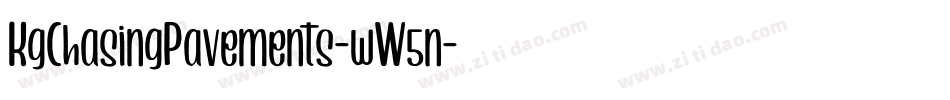 KgChasingPavements-wW5n字体转换