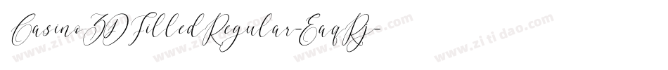 Casino3DFilledRegular-EaqRj字体转换