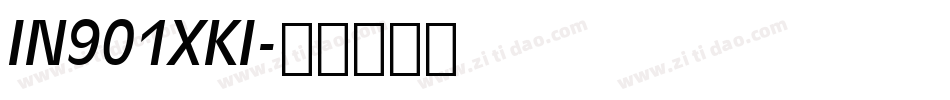 IN901XKI字体转换