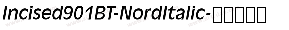 Incised901BT-NordItalic字体转换