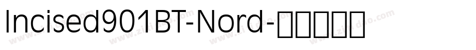 Incised901BT-Nord字体转换