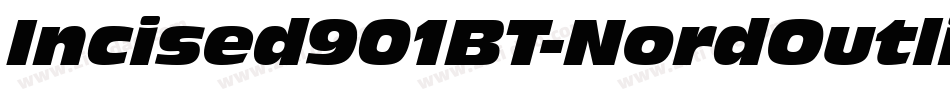 Incised901BT-NordOutline字体转换