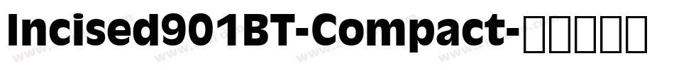 Incised901BT-Compact字体转换