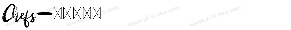 Chefs字体转换