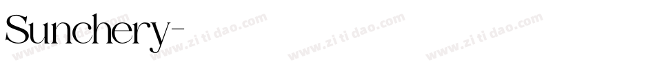 Sunchery字体转换
