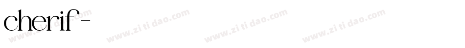 cherif字体转换