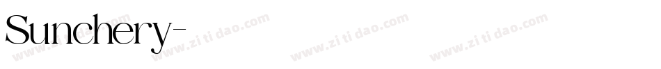 Sunchery字体转换