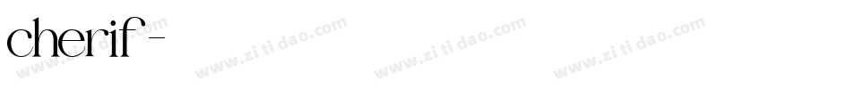 cherif字体转换