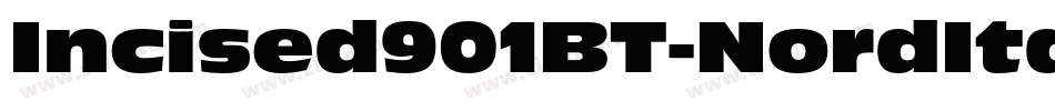 Incised901BT-NordItalic字体转换