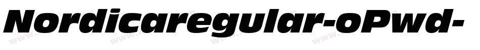 Nordicaregular-oPwd字体转换