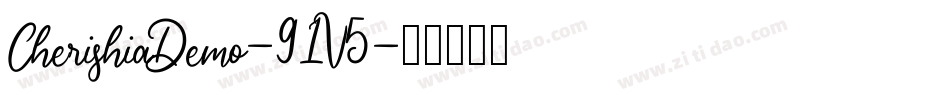 CherishiaDemo-91V5字体转换