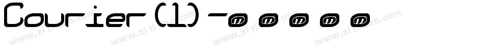 Courier(1)字体转换
