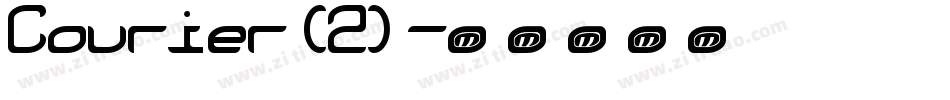 Courier(2)字体转换