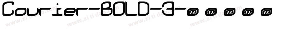 Courier-BOLD-3字体转换