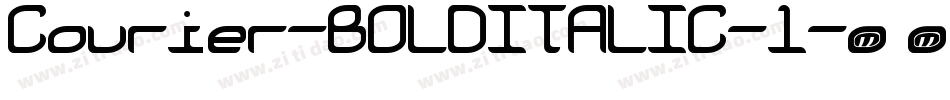 Courier-BOLDITALIC-1字体转换