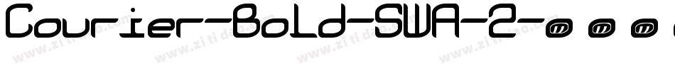 Courier-Bold-SWA-2字体转换