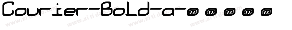 Courier-Bold-a字体转换