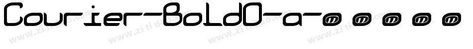 Courier-BoldO-a字体转换