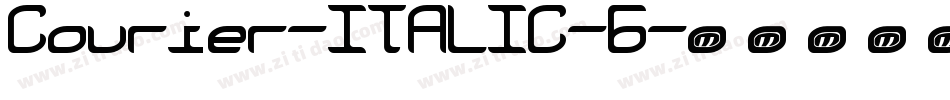 Courier-ITALIC-6字体转换