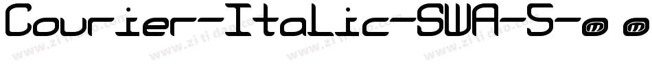 Courier-Italic-SWA-5字体转换