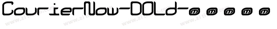 CourierNow-DOLd字体转换