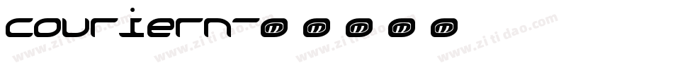 couriern字体转换
