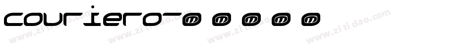 couriero字体转换