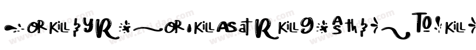 CheryRushDemoRegular-MqZe字体转换