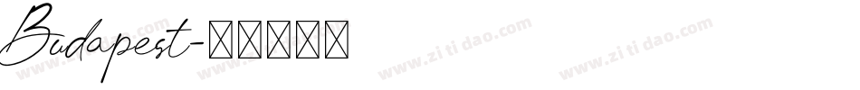 Budapest字体转换