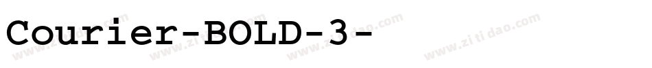 Courier-BOLD-3字体转换