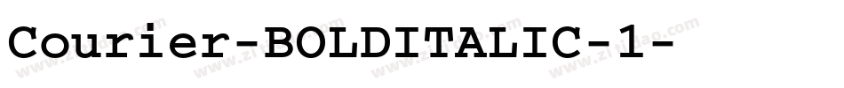 Courier-BOLDITALIC-1字体转换