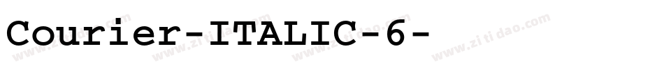 Courier-ITALIC-6字体转换