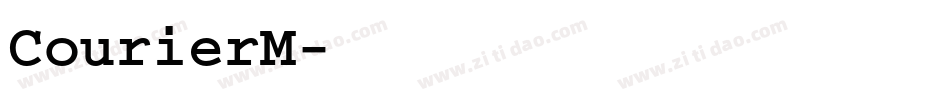 CourierM字体转换