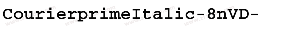 CourierprimeItalic-8nVD字体转换
