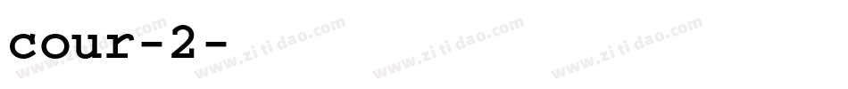 cour-2字体转换
