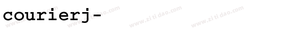 courierj字体转换