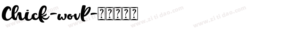 Chick-wovP字体转换