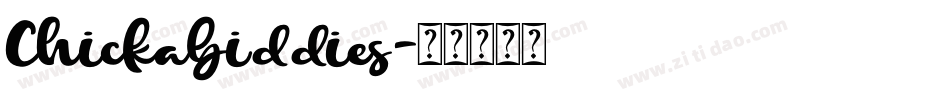 Chickabiddies字体转换